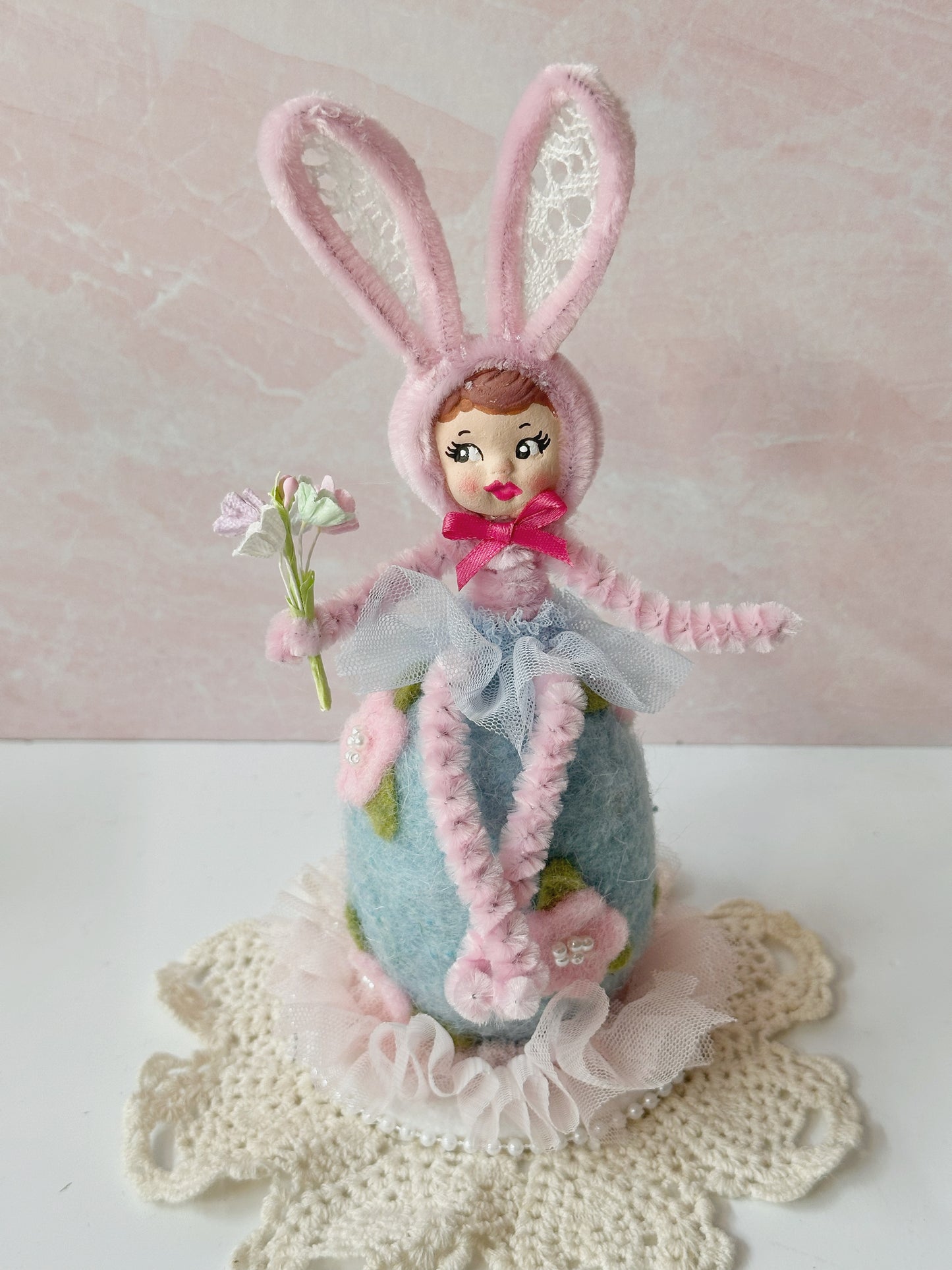 Bunny Girl on Egg