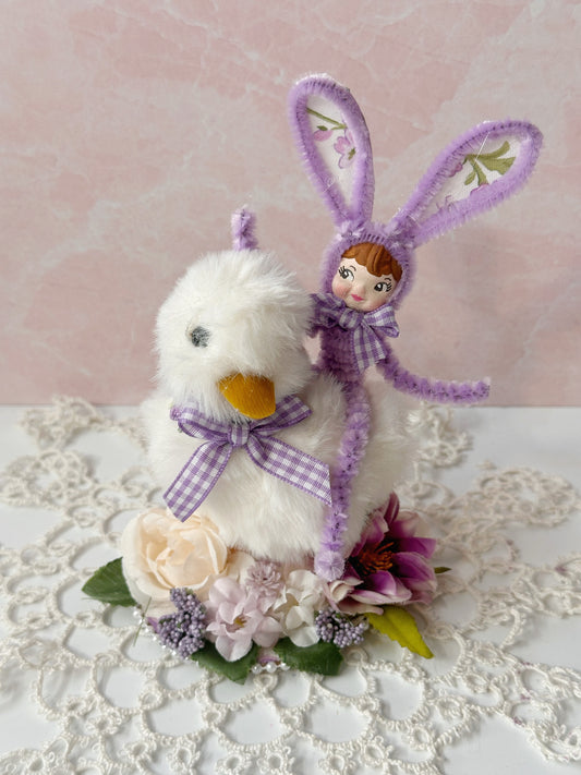 Bunny Girl on Duck